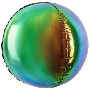 Шар 3D (22''/56 см) Сфера, Фантом, Хамелеон, 1 шт. в уп.